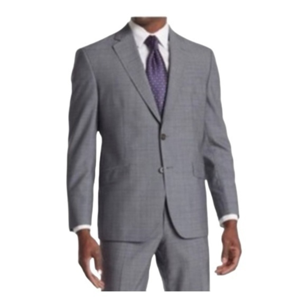 Ted Baker London Endurance Jarrett Court Men’s Gray Wool Suit Jacket Size 46R